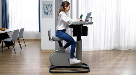 Acer presenta eKinekt BD 3 Bike Desk. Converte l'energia della pedalata del ciclista per ricaricare il laptop.