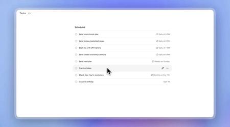 ChatGPT ora aiuta a programmare le attività e a creare promemoria