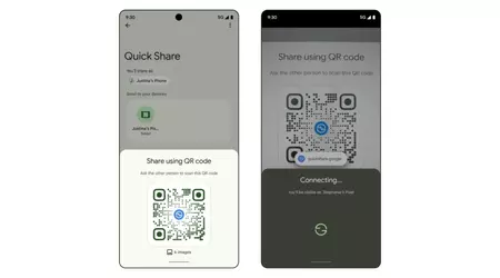Google sta iniziando a condividere i file con i codici QR in Quick Share.