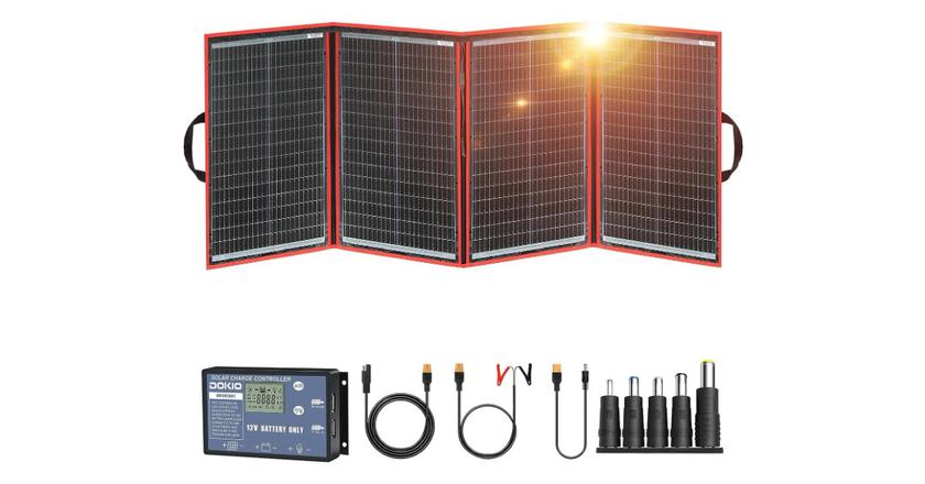 Kit di pannelli solari pieghevoli portatili DOKIO 220w