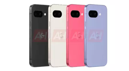 Gli ultimi rendering del Google Pixel 9a mostrano il design in tutti i colori
