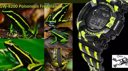 Orologi Casio Frogman GW-8200TPF Poison Dart apparsi in rete prima dell'annuncio ufficiale