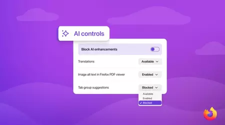 Firefox sarà in grado di disabilitare completamente le funzionalità AI