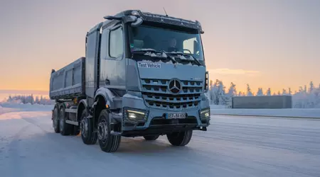 Il Mercedes-Benz eArocs 400 Elettrico Ha Sostenuto Test Invernali in Finlandia