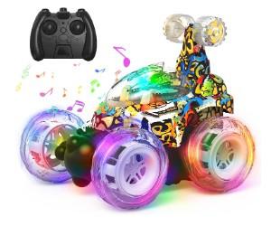 Kizeefun RC stunt car con luci ...
