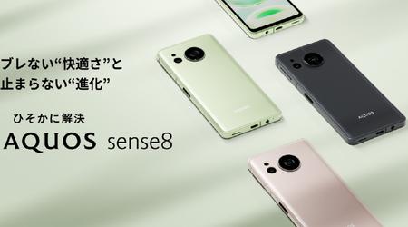 Sharp Aquos Sense 8 - Snapdragon 6 Gen 1, display OLED IGZO a 180Hz, NFC, fotocamera da 50MP e protezione IP68 per 415€.