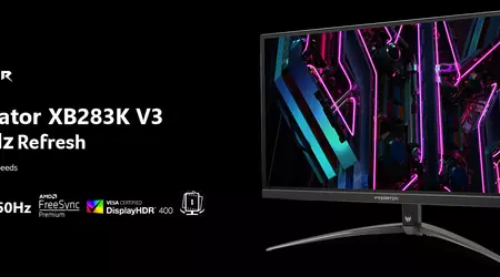 Acer Predator XB283K V3: monitor da gioco 4K a 150 Hz per 499 dollari