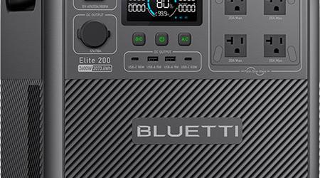 BLUETTI ha presentato Elite 200 V2, una centrale elettrica portatile con una vita operativa di oltre 17 anni.