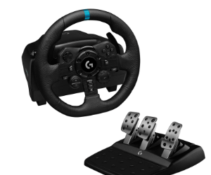 Volante da corsa e pedali Logitech ...