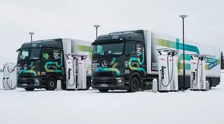Mercedes eActros 600 testate in inverno: i consumi sono aumentati del 25% e talvolta del 50%.