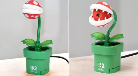 Una divertente fotocamera a forma di Pianta Piranha di Super Mario è stata annunciata per Nintendo Switch 2