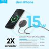 Schizzo del caricatore wireless Zolo con iPhone