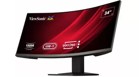 ViewSonic VG3419C - Monitor da gioco curvo UWQHD con frame rate di 120Hz e raggio di curvatura di 1500R