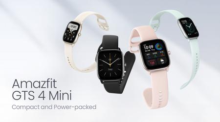 Amazfit GTS 4 Mini: display AMOLED, GPS, autonomia fino a 45 giorni e supporto Amazon Alexa a $99