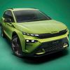 Vista frontale della Skoda Elroq RS