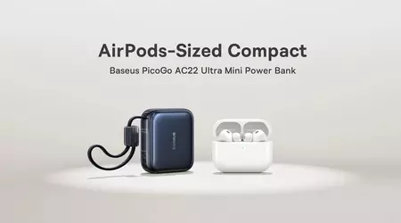 Baseus ha introdotto il power bank ultra-compatto PicoGo AC22 Ultra Mini, che può essere facilmente confuso con una custodia per auricolari TWS