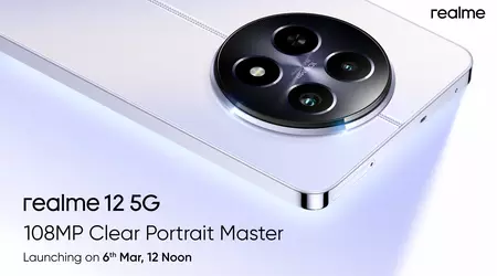 È ufficiale: il realme 12 con fotocamera da 108 MP debutterà il 6 marzo