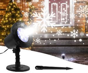 Natale fiocco di neve luci proiettore ...