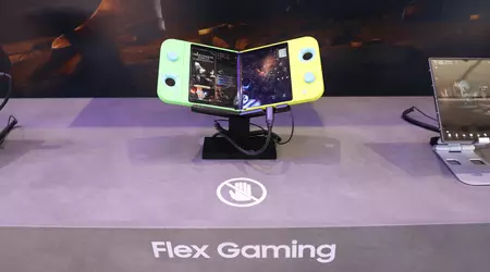 Samsung ha svelato un concept di console Flex Gaming che si piega a metà