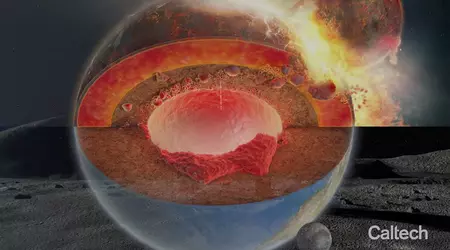 Giganteschi pezzi dell'antico pianeta Theia, che ha contribuito a creare la Luna, galleggiano all'interno della Terra