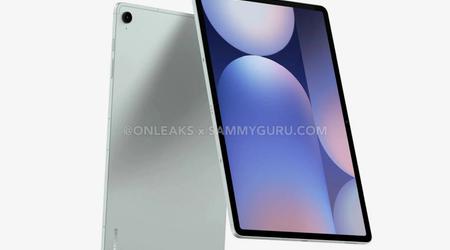 Il tablet di punta Samsung Galaxy Tab S10 FE+ si mostra in un rendering esclusivo e dettagliato