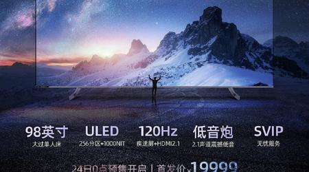 Hisense svela la TV 4K da 98" per $ 3.455