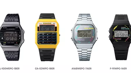 Collezione di orologi Casio Pac-Man: modelli luminosi con Bluetooth e calcolatrice disponibili in Europa