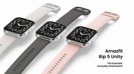 Amazfit Bip 5 Unity: display LCD da 1,91 pollici, corpo in acciaio inossidabile con grado di protezione IP68 e supporto per oltre 120 modalità a 59 dollari.