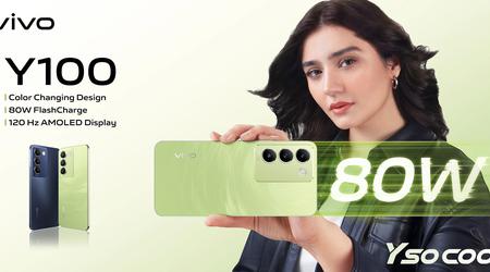 vivo Y100 4G: smartphone con display AMOLED a 120Hz, chip Snapdragon 685, protezione IP54 e ricarica da 80W a 250 dollari