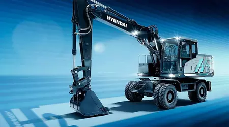 Hyundai presenterà un prototipo funzionante dell'escavatore a idrogeno HW155H al Bauma 2025