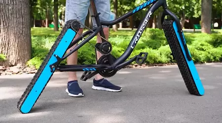Un blogger ha creato una bicicletta senza ruote, e si guida! (video)