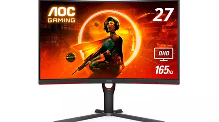 Offerta del giorno su Amazon: Monitor da gioco curvo AOC CQ27G3S da 27 pollici con supporto a 165 Hz con 40 dollari di sconto