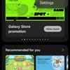 Schermata dell'hub di gioco con il Galaxy S25