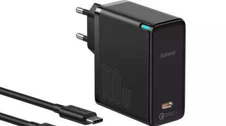 Il caricabatterie Baseus 100-watt GaN con porta USB-C è disponibile per 35 dollari alla vendita AliExpress 11.11