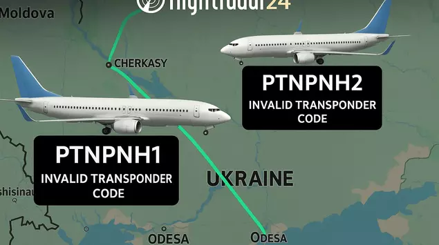 Aerei civili con codici PTNPNH offensivi ...