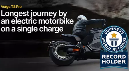 La moto elettrica Verge TS Pro stabilisce il record di autonomia con una singola carica