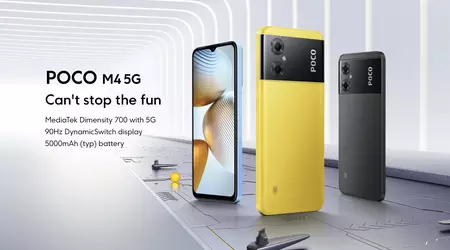POCO M4 5G diventa globale: chip MediaTek Dimensity 700, schermo 90Hz e batteria 5000mAh a 219€