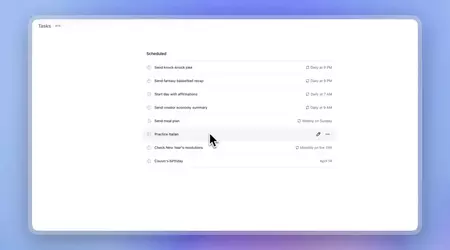 ChatGPT ora aiuta a programmare le attività e a creare promemoria