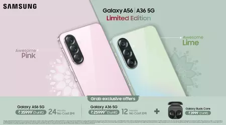 Samsung Galaxy A56 5G e Galaxy A36 5G disponibili in nuove colorazioni