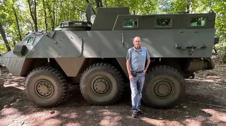 L'AFU utilizza un raro veicolo blindato VRAC in prima linea