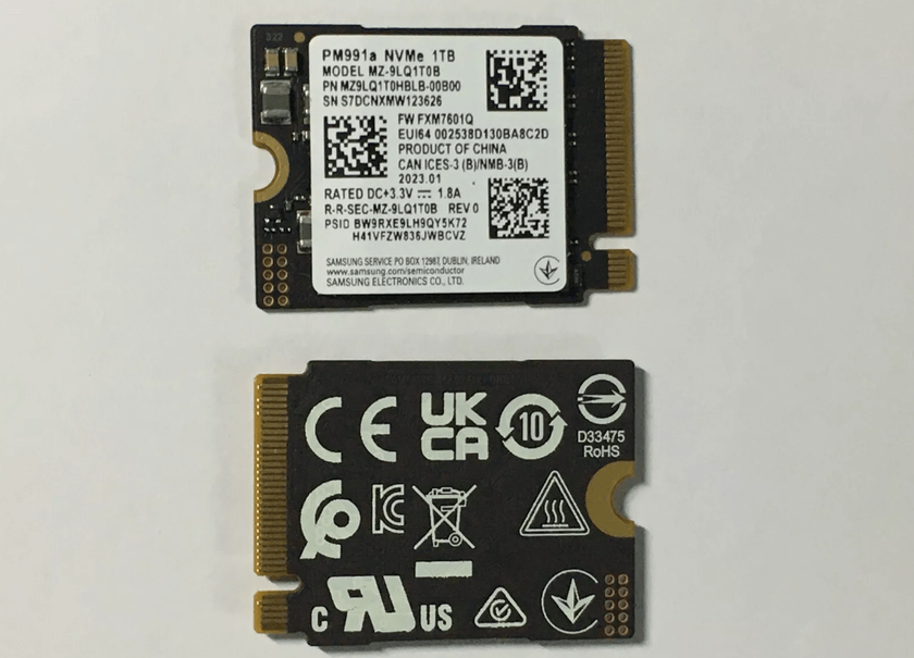 Samsung PM991a memoria steam deck