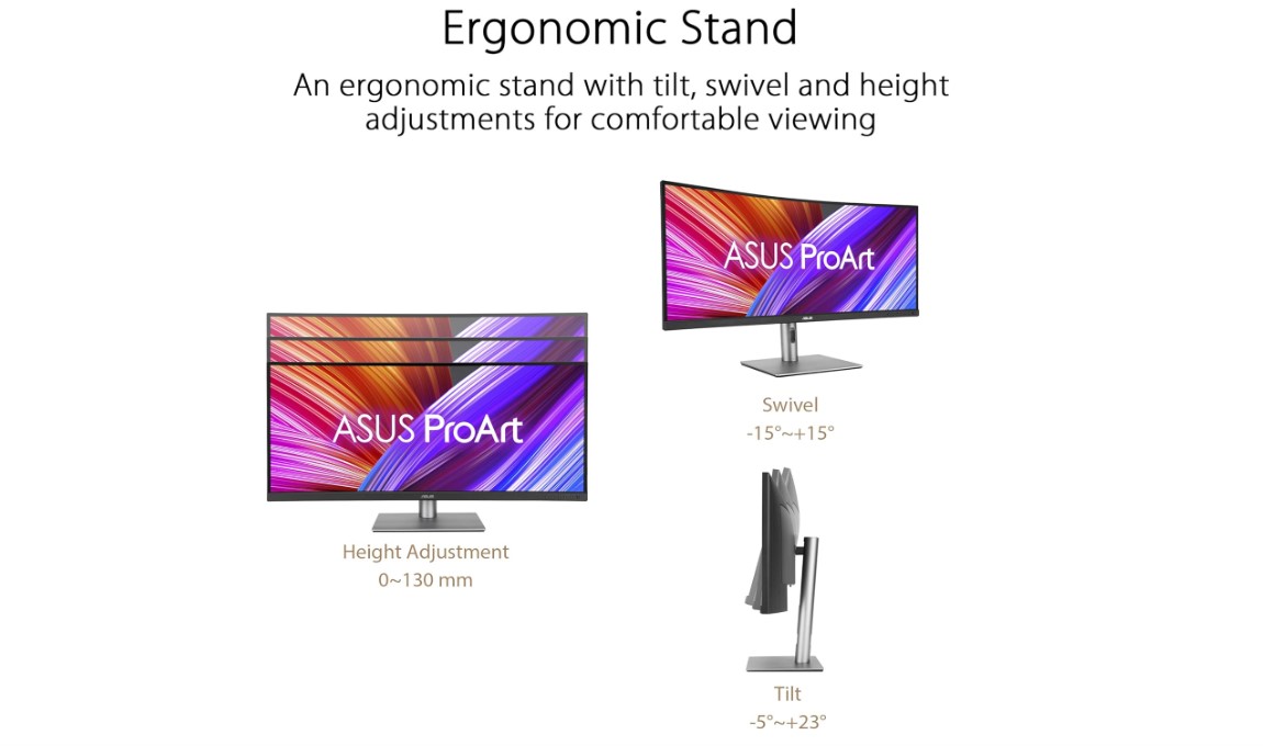 ASUS ProArt Display PA34VCNV display ultrawide per il multitasking