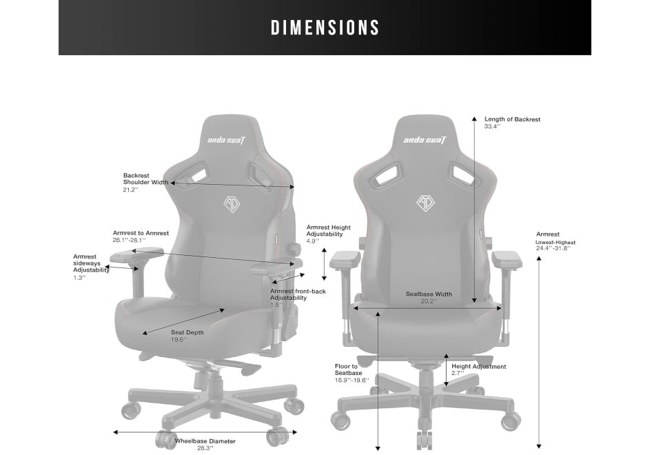 AndaSeat Kaiser 3 sedie gaming professionali