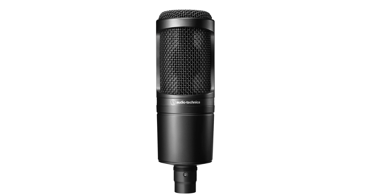 Audio-Technica AT2020 microfono a condensatore per registrare la voce