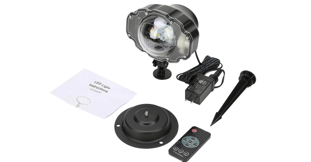 Proiettore di fiocchi di neve natalizi Borelor LED 