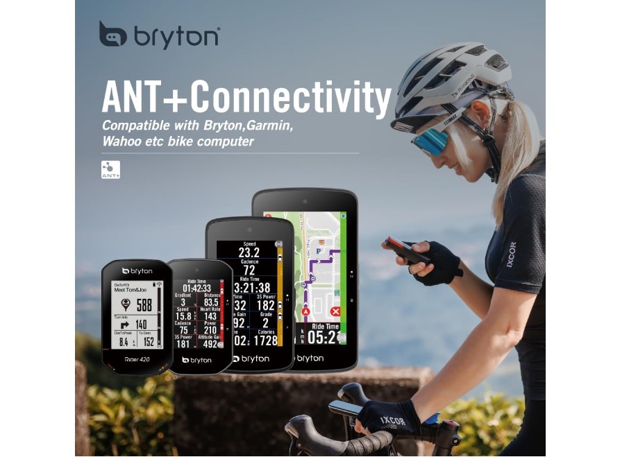 Luce radar di sicurezza per biciclette Bryton Gardia R300L