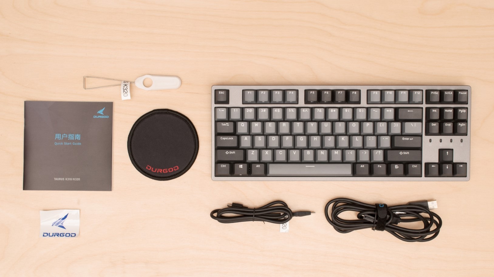 tastiera meccanica silenziosa Durgod Taurus K320