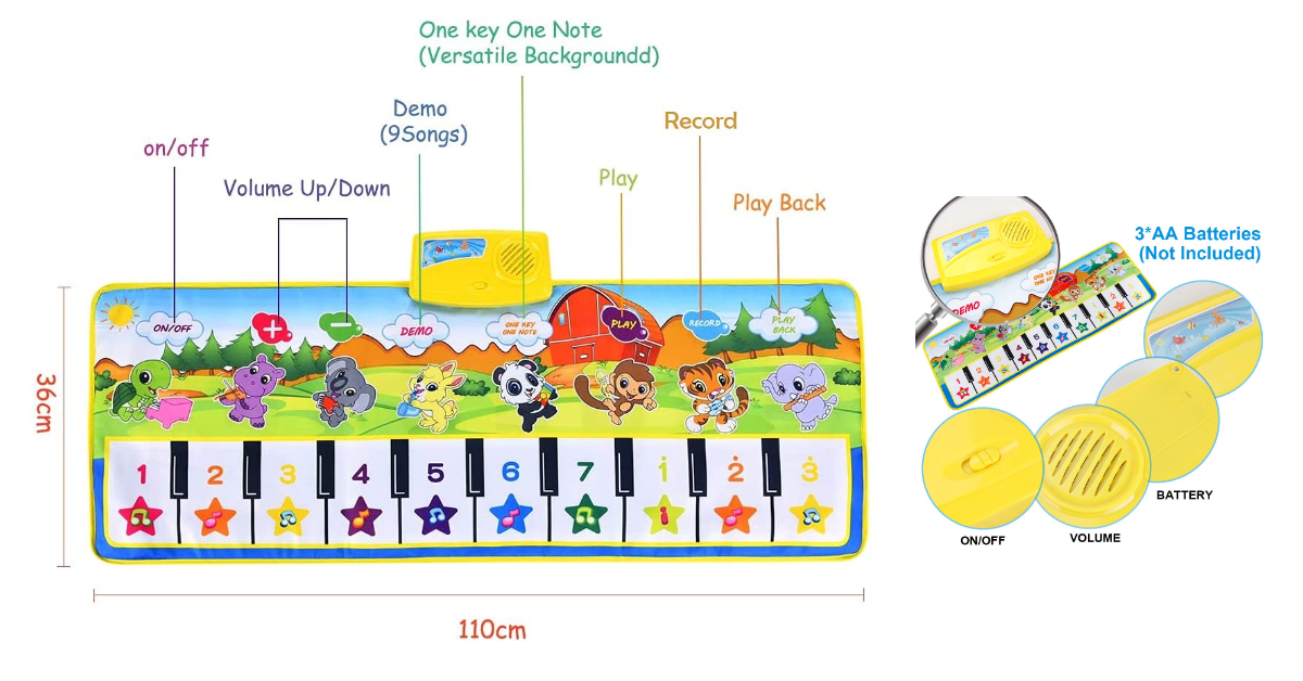 EXTSUD Piano Mat miglior tappetino per danza