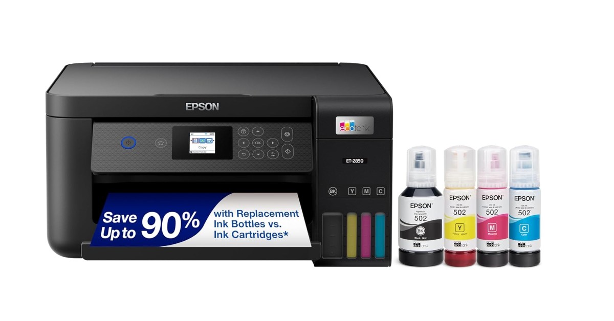 Epson EcoTank ET-2850 stampante per buste recensione