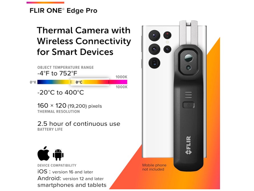 FLIR ONE Edge Pro, telefono con termocamera a infrarossi